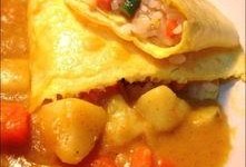 外卖咖喱蛋包饭爆料视频,网红美食背后的制作过程